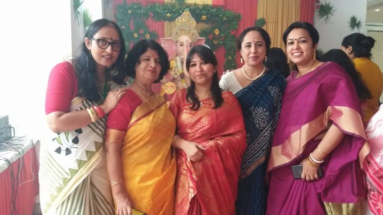 Mrs. Rina Majumdar, Mrs. Srilekha Mitra, Mrs. Sonia Basu, Mrs. Moumita Roy (From Left to Right)