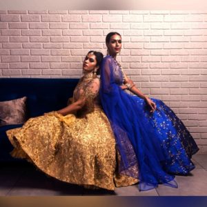 Blue & Golden Lehengas | Big Fat Indian Weddings